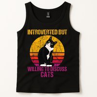 Introverted But Willing To Discuss Cats Tank Top