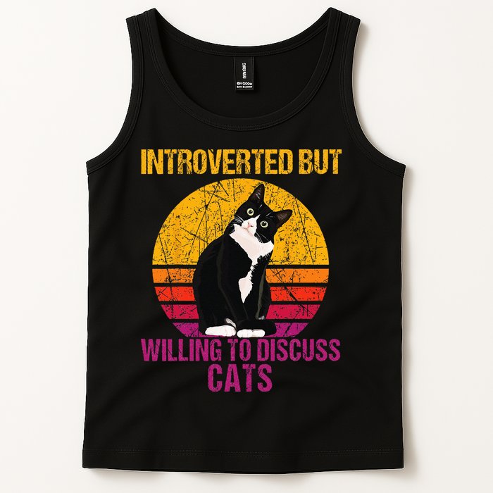 Introverted But Willing To Discuss Cats Tank Top