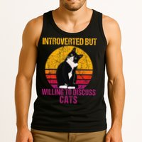 Introverted But Willing To Discuss Cats Tank Top