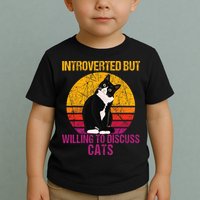 Introverted But Willing To Discuss Cats Toddler T-Shirt