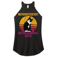 Introverted But Willing To Discuss Cats Women's Perfect Tri Rocker Tank