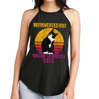 Introverted But Willing To Discuss Cats Women's Perfect Tri Rocker Tank