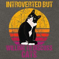 Introverted But Willing To Discuss Cats Cotton Canvas Backpack