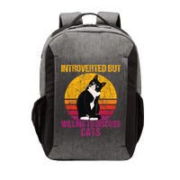 Introverted But Willing To Discuss Cats Vector Backpack