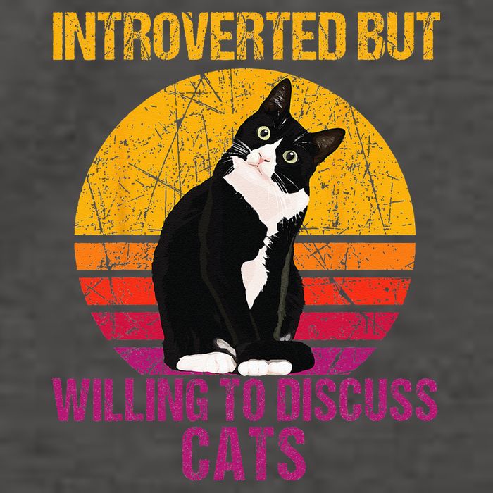 Introverted But Willing To Discuss Cats Vector Backpack