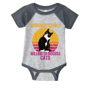 Introverted But Willing To Discuss Cats Infant Baby Jersey Bodysuit