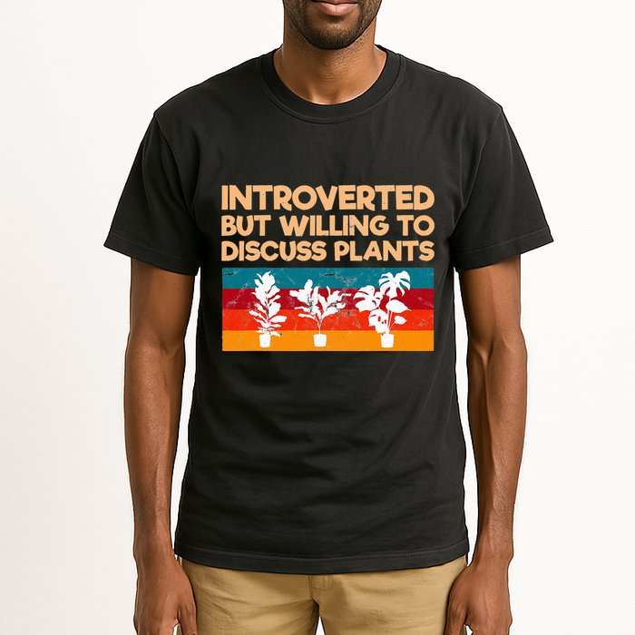 Introverted But Willing To Discuss Plants For Introverts Tall T-Shirt
