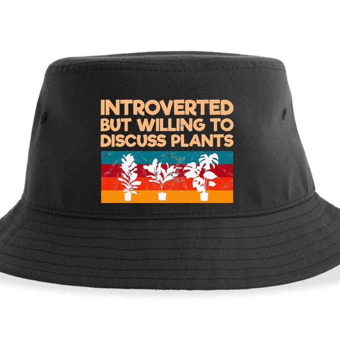 Introverted But Willing To Discuss Plants For Introverts Sustainable Bucket Hat
