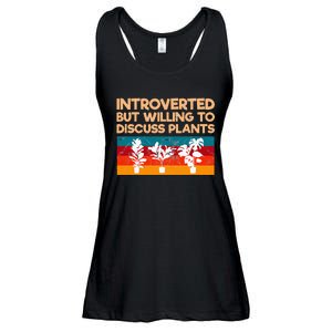 Introverted But Willing To Discuss Plants For Introverts Ladies Essential Flowy Tank