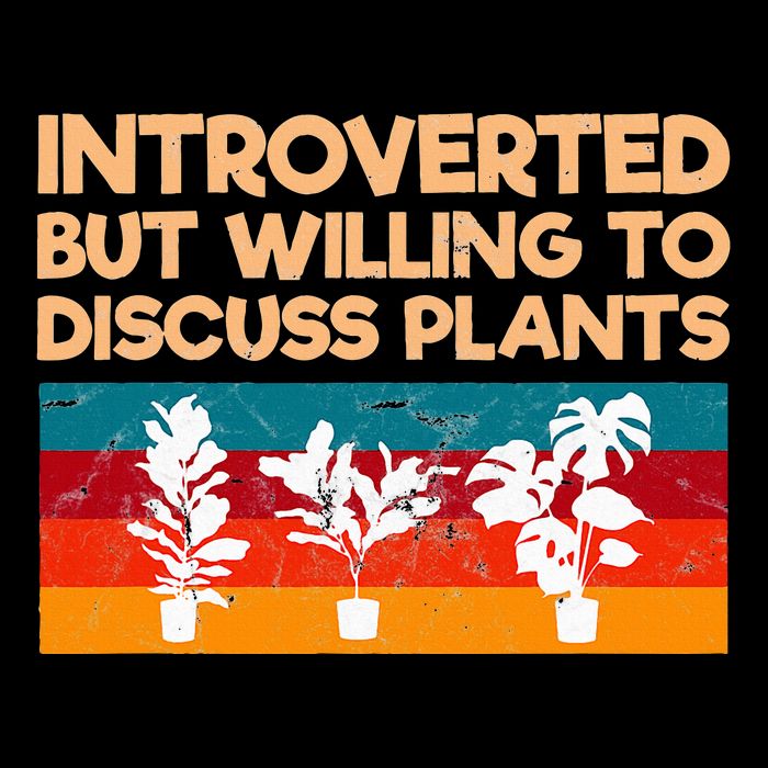 Introverted But Willing To Discuss Plants For Introverts Flat Bill Trucker Hat