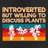 Introverted But Willing To Discuss Plants For Introverts Crop Fleece Hoodie
