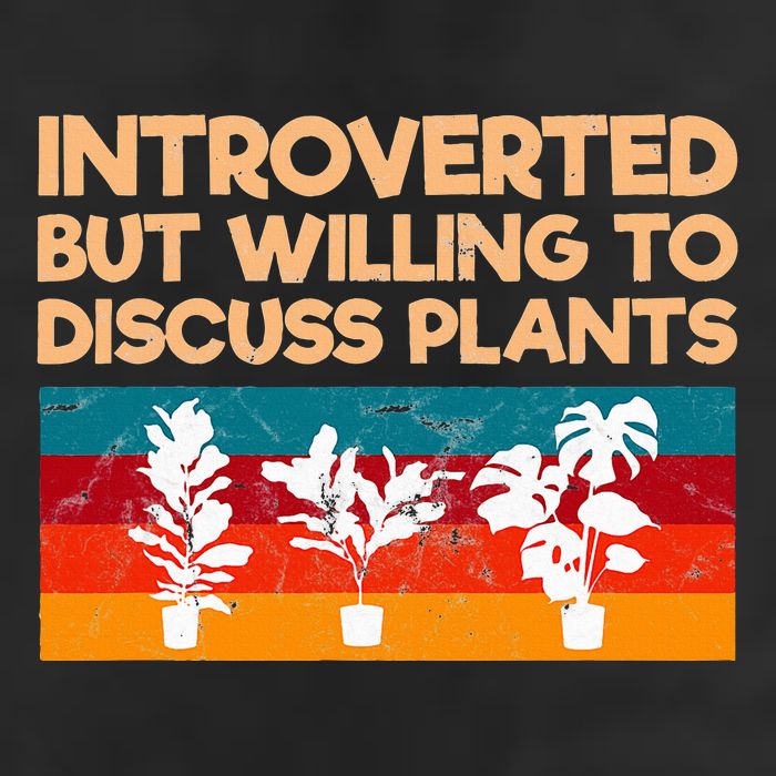 Introverted But Willing To Discuss Plants For Introverts Crop Fleece Hoodie