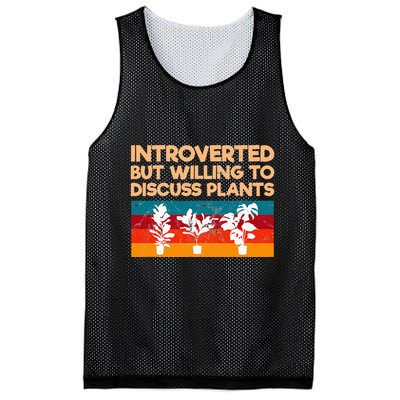 Introverted But Willing To Discuss Plants For Introverts Mesh Reversible Basketball Jersey Tank