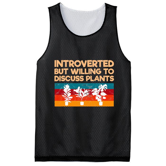 Introverted But Willing To Discuss Plants For Introverts Mesh Reversible Basketball Jersey Tank
