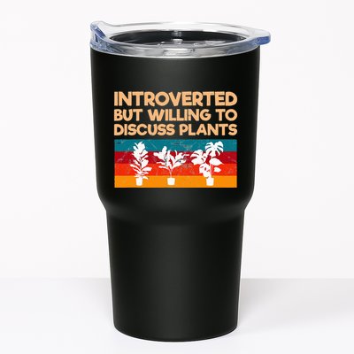 Introverted But Willing To Discuss Plants For Introverts Tumbler
