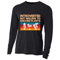 Introverted But Willing To Discuss Plants For Introverts Cooling Performance Long Sleeve Crew