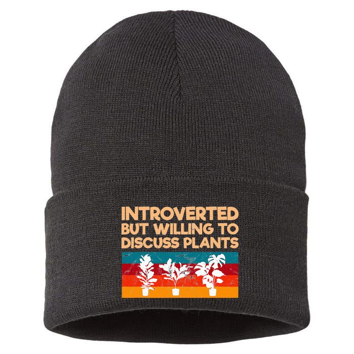 Introverted But Willing To Discuss Plants For Introverts Sustainable Knit Beanie