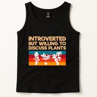 Introverted But Willing To Discuss Plants For Introverts Tank Top