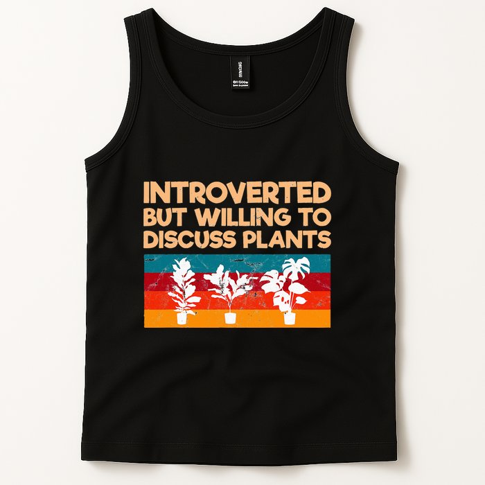 Introverted But Willing To Discuss Plants For Introverts Tank Top