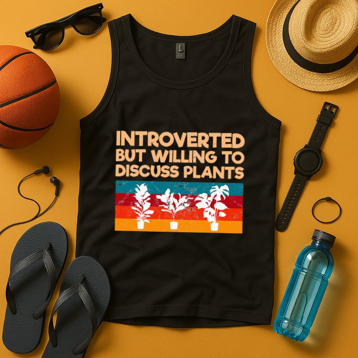 Introverted But Willing To Discuss Plants For Introverts Tank Top