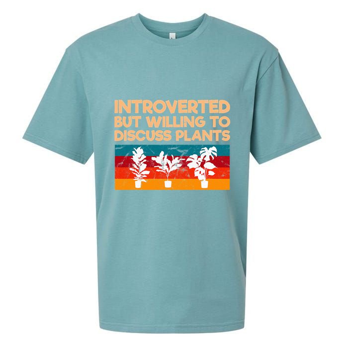 Introverted But Willing To Discuss Plants For Introverts Sueded Cloud Jersey T-Shirt