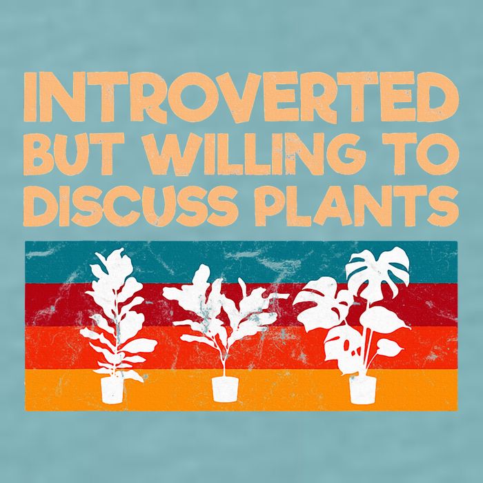 Introverted But Willing To Discuss Plants For Introverts Sueded Cloud Jersey T-Shirt