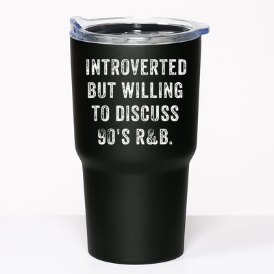 Introverted But Willing To Discuss 90s R&B Funny Anti Social Tumbler