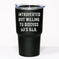 Introverted But Willing To Discuss 90s R&B Funny Anti Social Tumbler