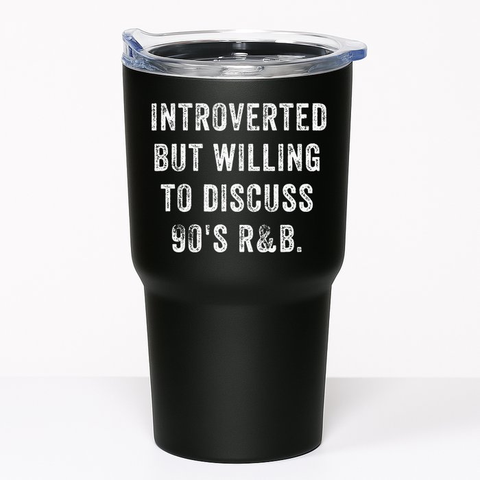 Introverted But Willing To Discuss 90s R&B Funny Anti Social Tumbler