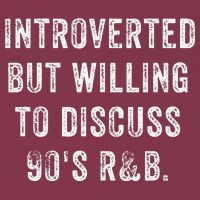 Introverted But Willing To Discuss 90s R&B Funny Anti Social 16oz Travel Tumbler