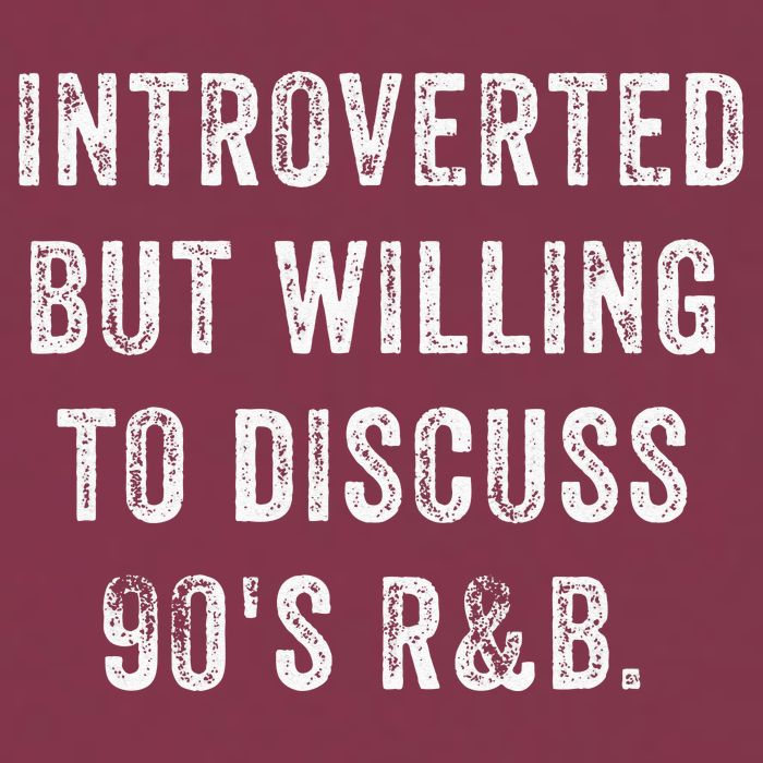 Introverted But Willing To Discuss 90s R&B Funny Anti Social 16oz Travel Tumbler