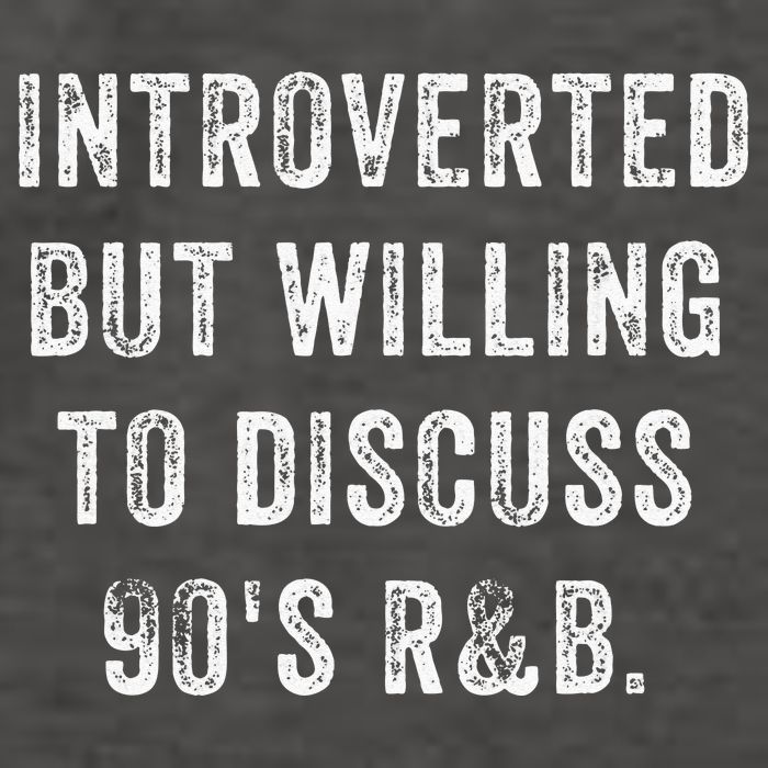 Introverted But Willing To Discuss 90s R&B Funny Anti Social Vector Backpack