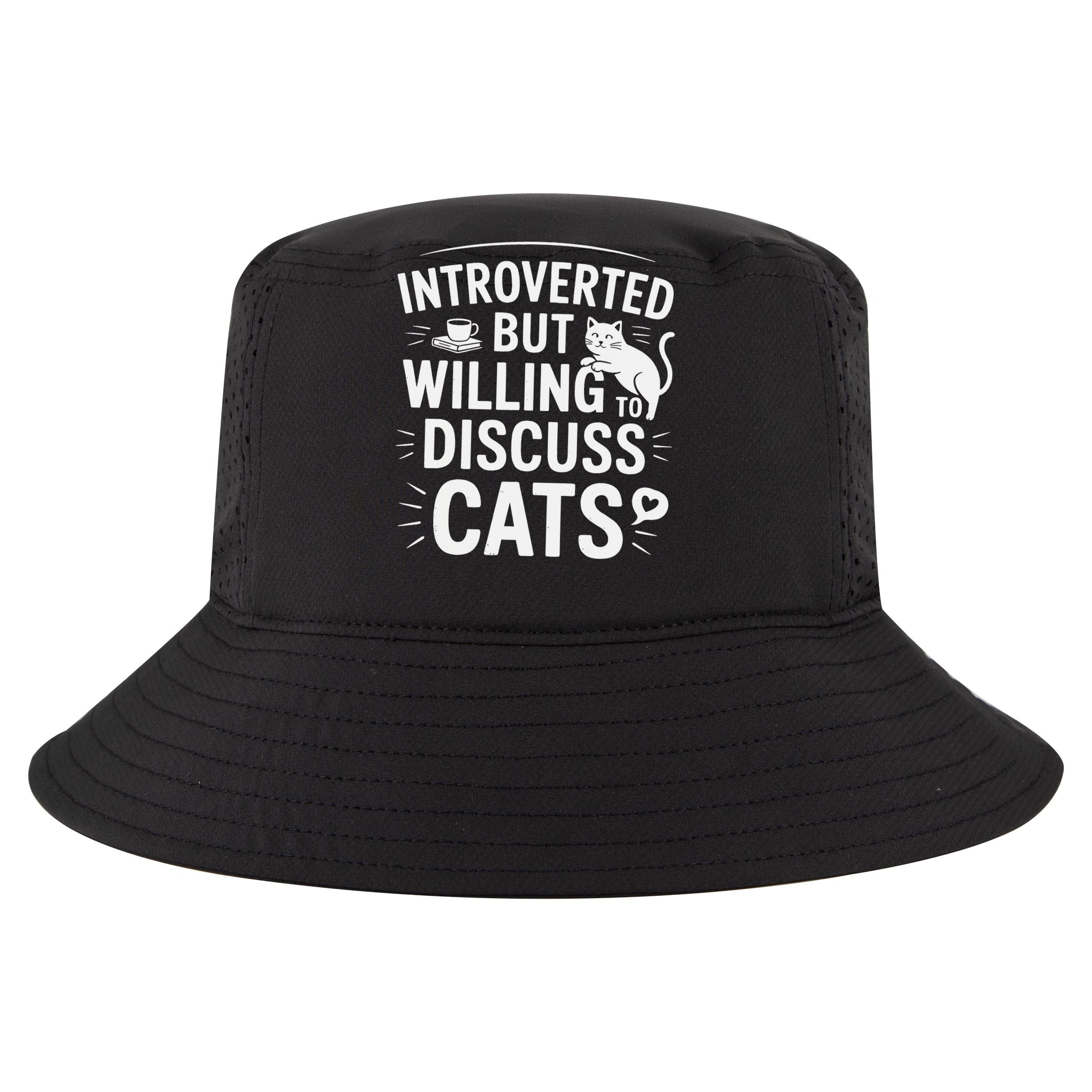 Introverted But Willing To Discuss Cats Funny Quote Apron