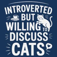 Introverted But Willing To Discuss Cats Funny Quote Infant Baby Jersey Bodysuit