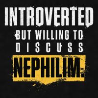 Introverted But Willing To Discuss Nephilim Introvert Quote Gift Ladies PosiCharge Tri-Blend Wicking Tank