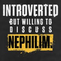 Introverted But Willing To Discuss Nephilim Introvert Quote Gift Cool Comfort Performance Bucket Hat