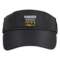 Introverted But Willing To Discuss Nephilim Introvert Quote Gift Adult Drive Performance Visor