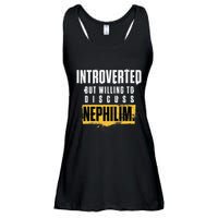 Introverted But Willing To Discuss Nephilim Introvert Quote Gift Ladies Essential Flowy Tank