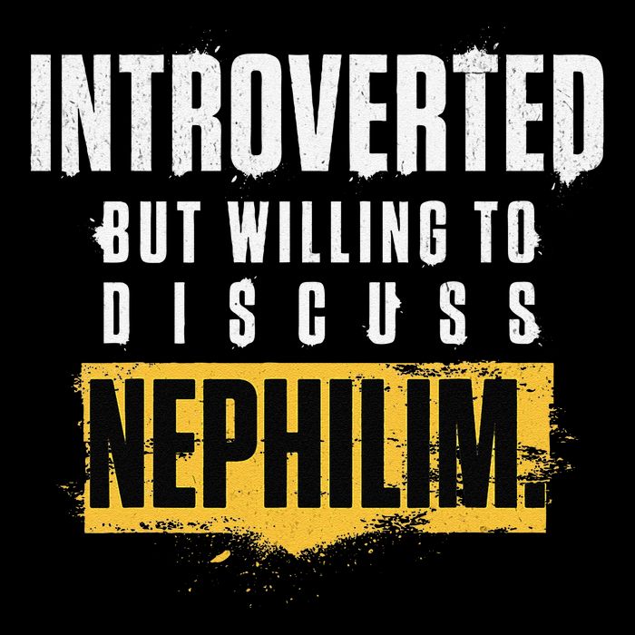 Introverted But Willing To Discuss Nephilim Introvert Quote Gift 16 in Basic Backpack