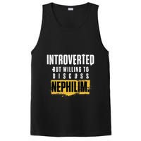 Introverted But Willing To Discuss Nephilim Introvert Quote Gift PosiCharge Competitor Tank