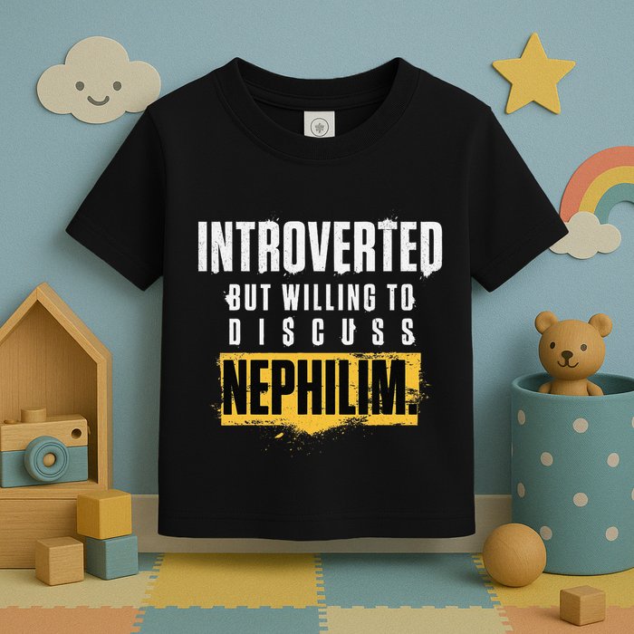 Introverted But Willing To Discuss Nephilim Introvert Quote Gift Toddler T-Shirt