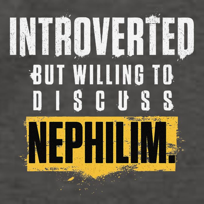 Introverted But Willing To Discuss Nephilim Introvert Quote Gift Vector Backpack