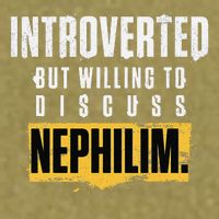 Introverted But Willing To Discuss Nephilim Introvert Quote Gift Garment-Dyed Women's Muscle Tee