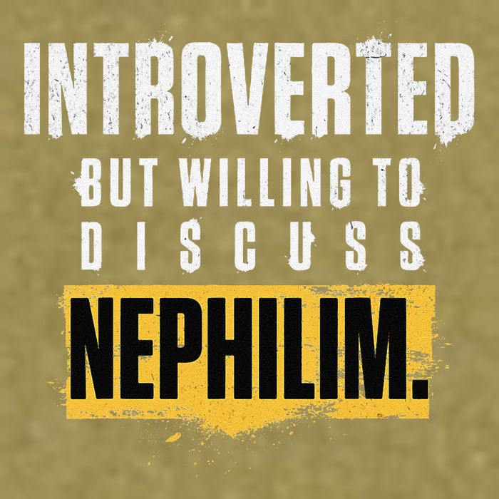 Introverted But Willing To Discuss Nephilim Introvert Quote Gift Garment-Dyed Women's Muscle Tee