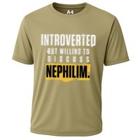 Introverted But Willing To Discuss Nephilim Introvert Quote Gift Performance Shirt