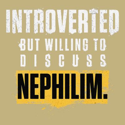 Introverted But Willing To Discuss Nephilim Introvert Quote Gift T-Shirt