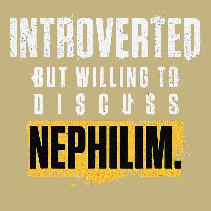 Introverted But Willing To Discuss Nephilim Introvert Quote Gift T-Shirt