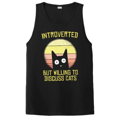 Introverted But Willing To Discuss Cats Funny Introverts  PosiCharge Competitor Tank