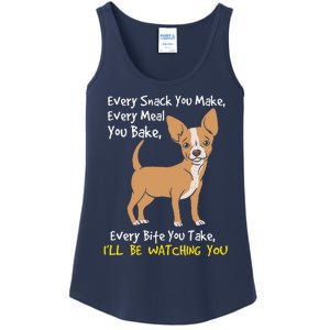 Ill Be Watching You Funny Chihuahua Dog Lover Gift Ladies Essential Tank