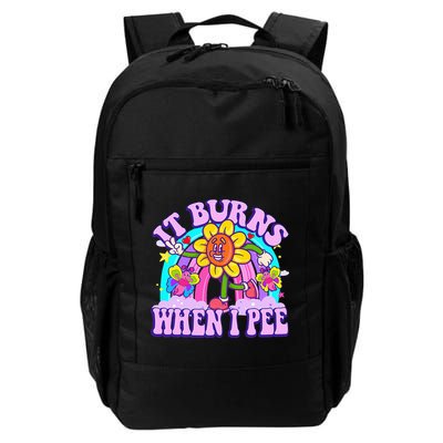 It Burns When I Pee Funny Sarcastic Ironic Inappropriate Daily Commute Backpack